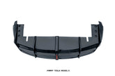 Tesla Model X 2022-ON with Aftermarket Parts - V2 Rear Diffuser  FRP / Carbon Fiber from CMST Tuning